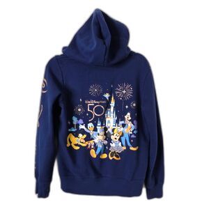 Disney Parks LARGE Walt Disney World 50th Anniversary Full Zip Hoodie